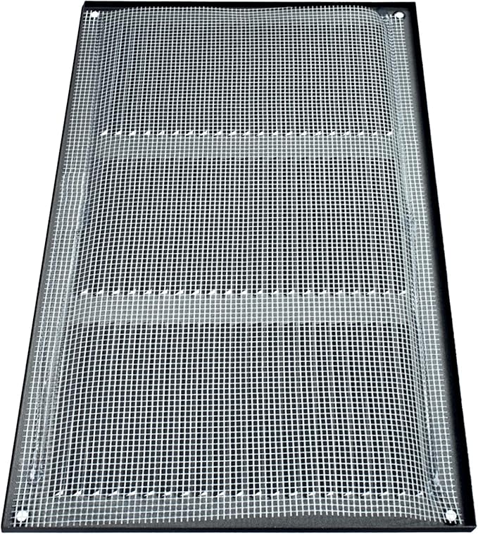 Repa Market 12x8 Inch Air Vent Cover/Anthracite Galvanized Steel Louvered Grill Cover with Mesh Screen/Wall or Ceiling Vent/Durable Flush Mount HVAC Register for Indoor and Outdoor Ventilation