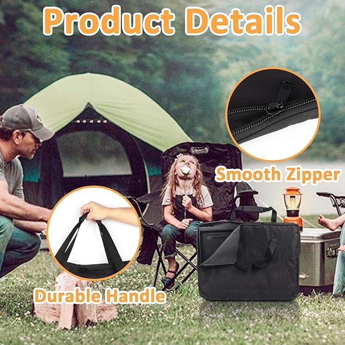 7035 Griddle Cover for Weber Spirit 300 Series Griddle Carry Bag, Waterproof Flat Top Griddle Cover for Weber Genesis 300 Series Griddles, 600D Portable Full-Size Storage Bag for Spirit Griddle Insert