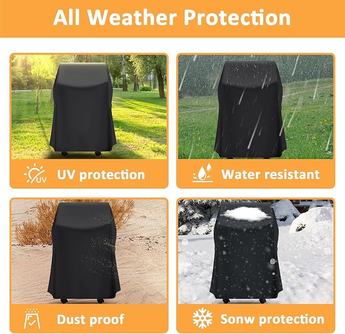 30 Inch Grill Cover for Weber Spirit 210 Series, Waterproof Small BBQ Cover for 2 Burner Grills, 7105 Cover for Weber Spirit 210 with Side Tables Down (Not Fit for Spirit II E-210 with Table Up)