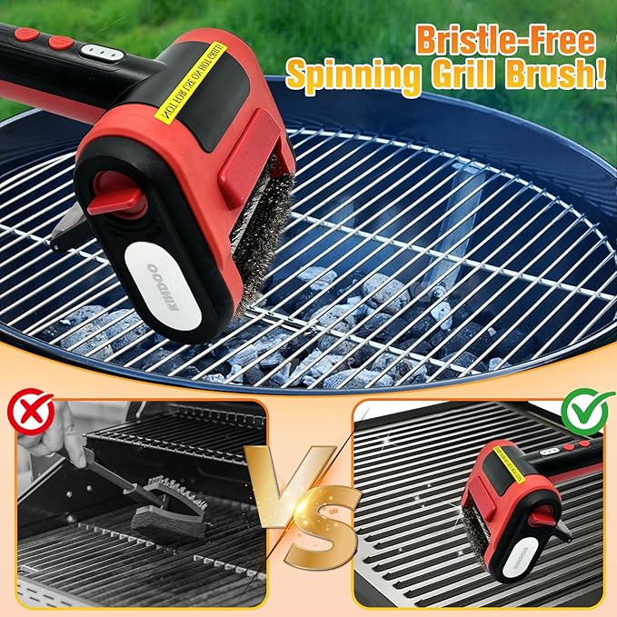Grill Cleaner for Outdoor Grill, Electric Grill Brush for Grill