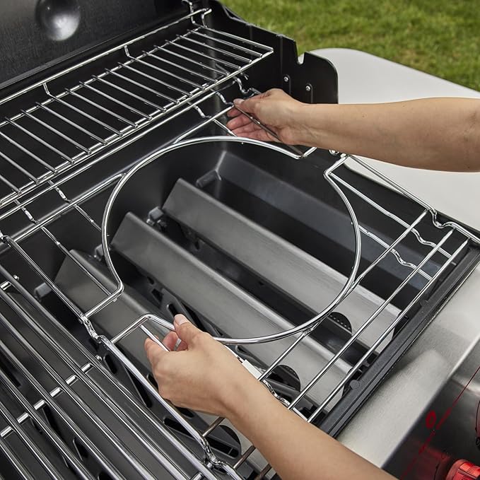 Weber Genesis S-315 Natural Gas Grill for Outdoor Grilling, 3 Burners, Stainless Steel