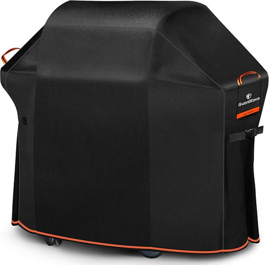 [Upgraded 1000D Heavy Duty Fabric] 55" Grill Cover for Outdoor Grill, Waterproof, Tear & Fade Resistant BBQ Cover with Buckle & Air Vent, Gas Grill Cover for 3-4 Burner Weber Nexgrill Char-Broil Grill