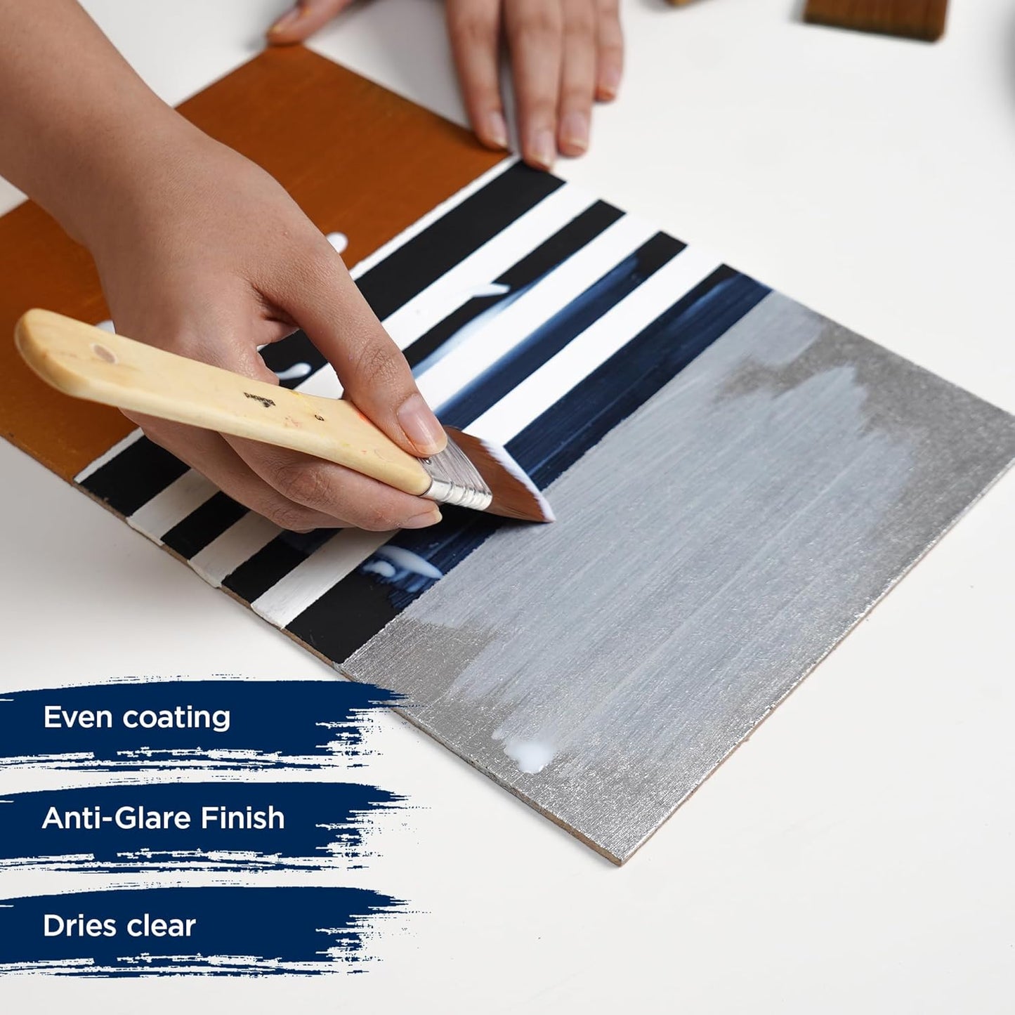 BLUEBIRD Signature Varnish for Acrylic Painting, Matt, 3.4 Fl Oz (100ML), Non-Yellowing, Non-Toxic, Anti-Crazing, Gloss Varnish for Pro Artists, Hobby Painters & Kids