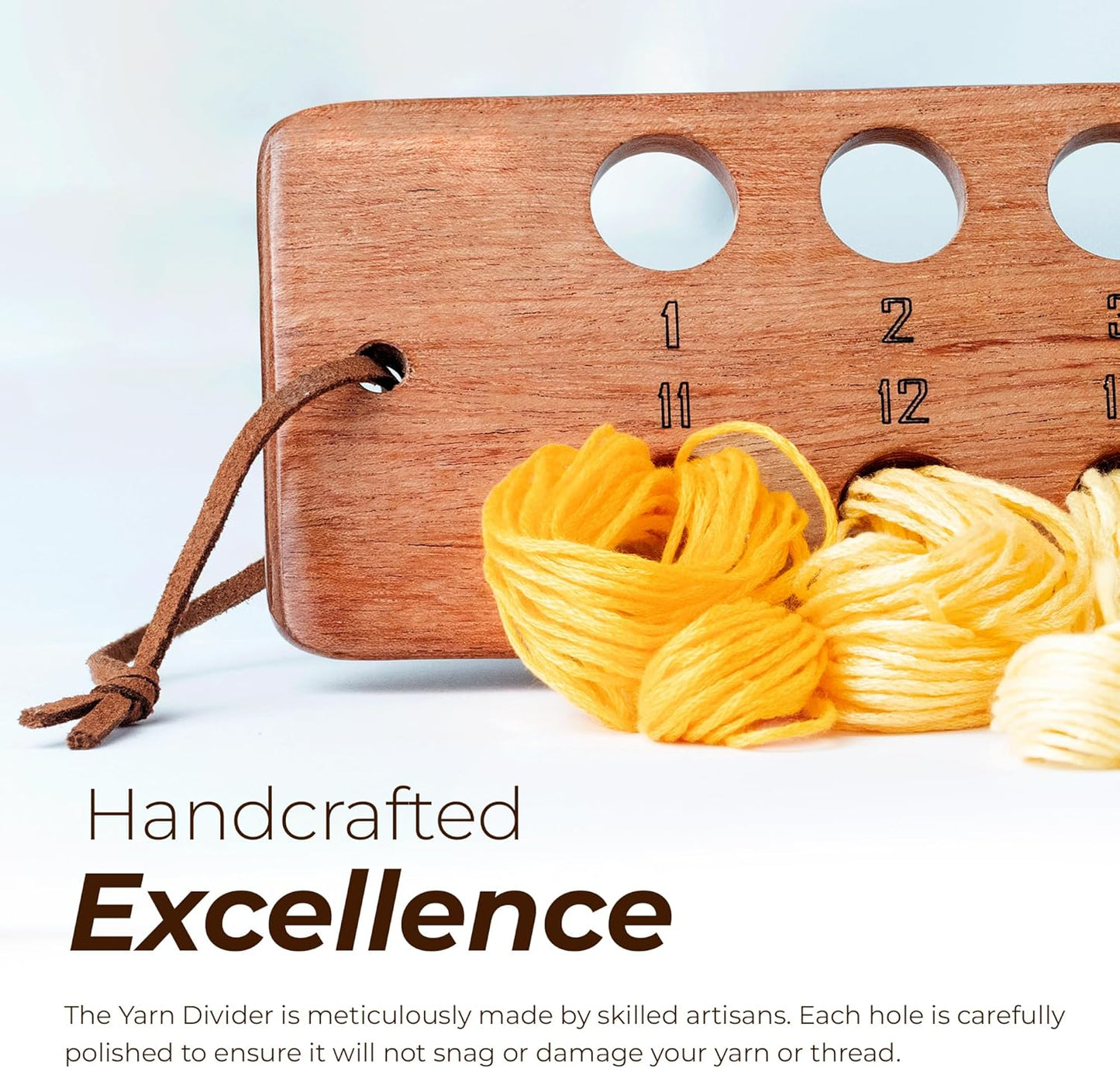 Savina Embroidery Floss Organizer, 20-Hole Cross Stitch Thread Holder Storage Tool, Accessory for Cotton Thread Craft DIY Sewing Storage.