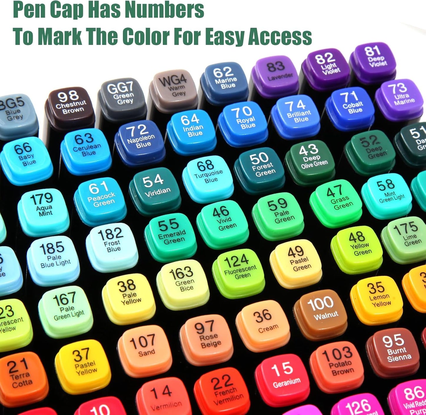 80 Colors Alcohol Markers Set, Dual Tips Blender Art Markers for Drawing Sketching Coloring Artist Pens and Underlining, Professional Permanent Sketch Marker for Kids Adult Coloring