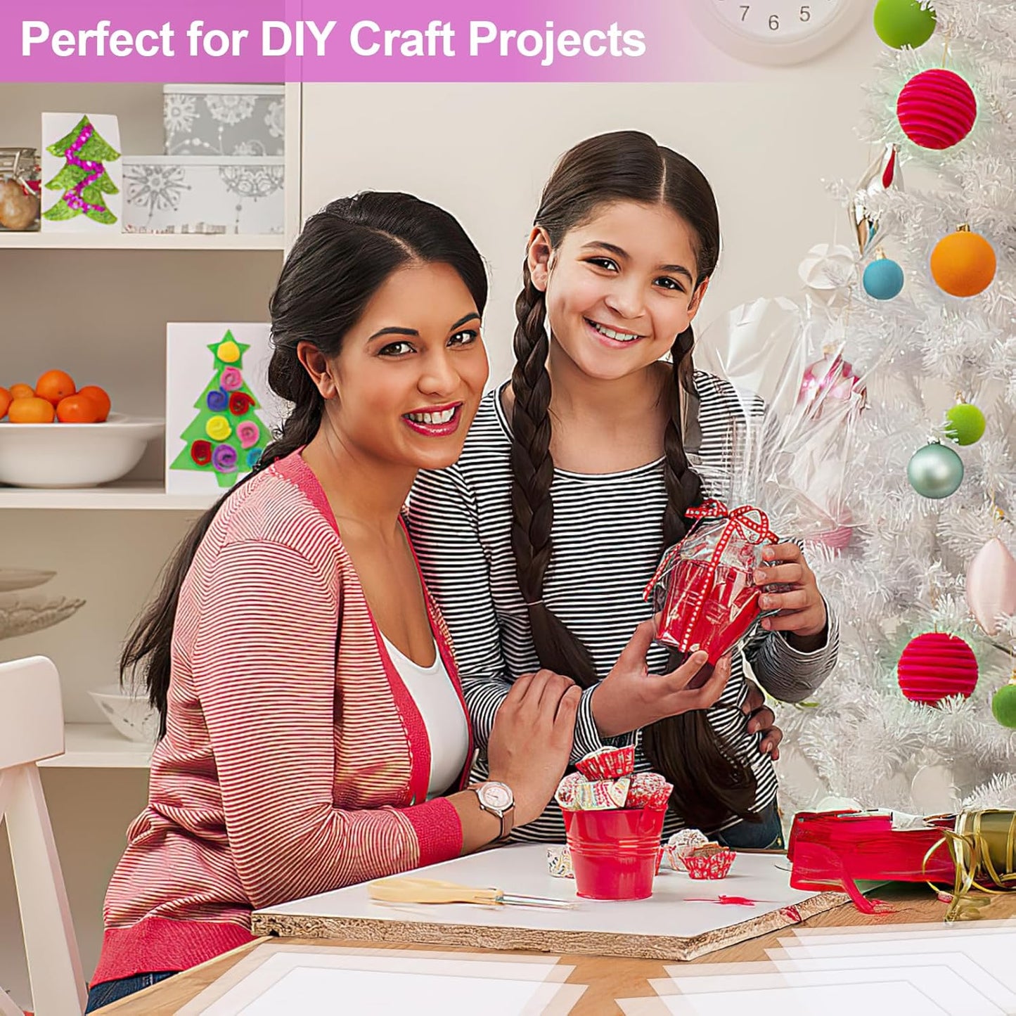 PEASUG 120 PCS Clear Cellophane Wrap, Cellophane Sheets, 7.5x7.5 Inches Cello Sheets, Clear Wrapping Paper for DIY Crafts Project, Art, Lights, Window Decoration