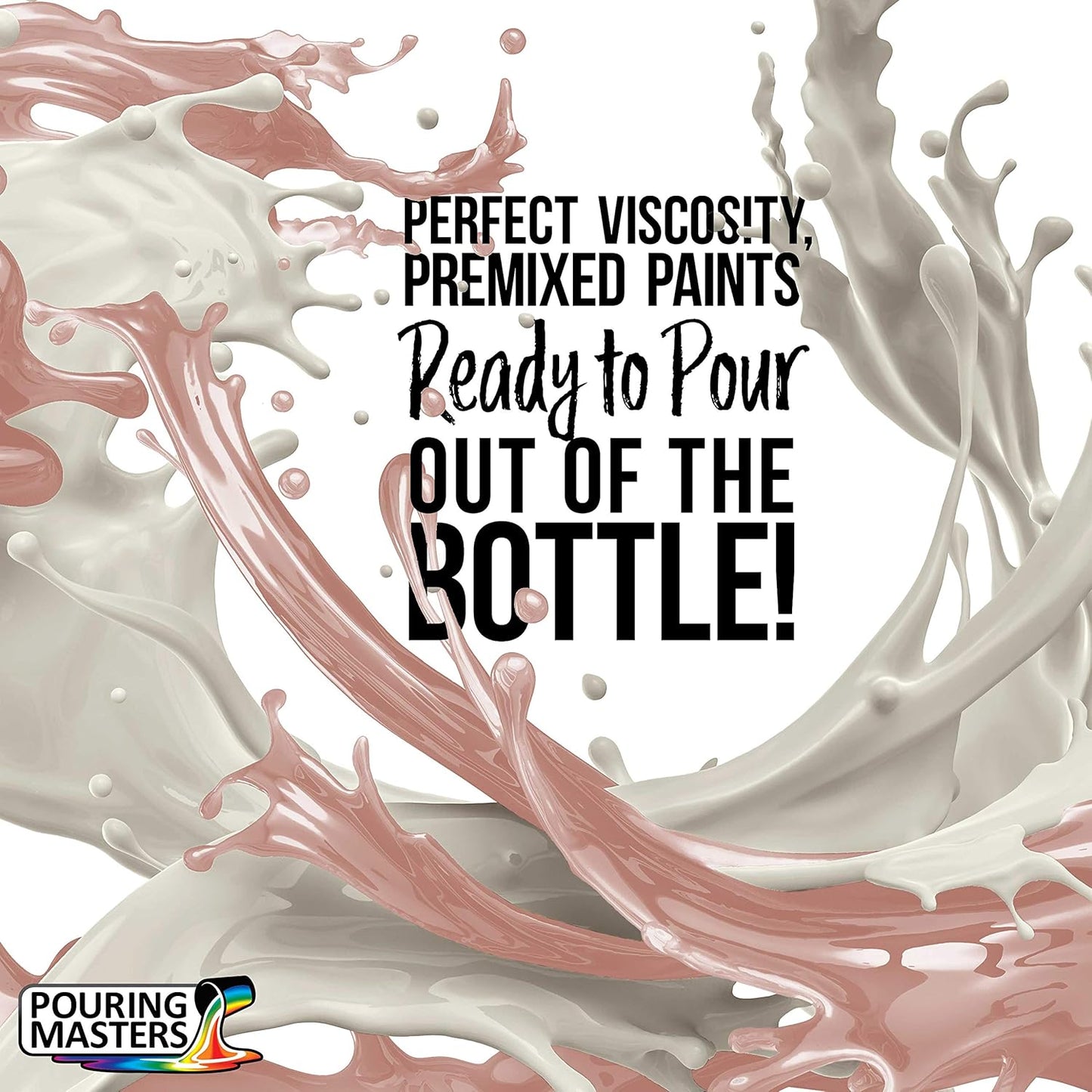 POURING MASTERS Ballet Slipper Acrylic Ready to Pour Pouring Paint - Premium 8-Ounce Pre-Mixed Water-Based - for Canvas, Wood, Paper, Crafts, Tile, Rocks and More