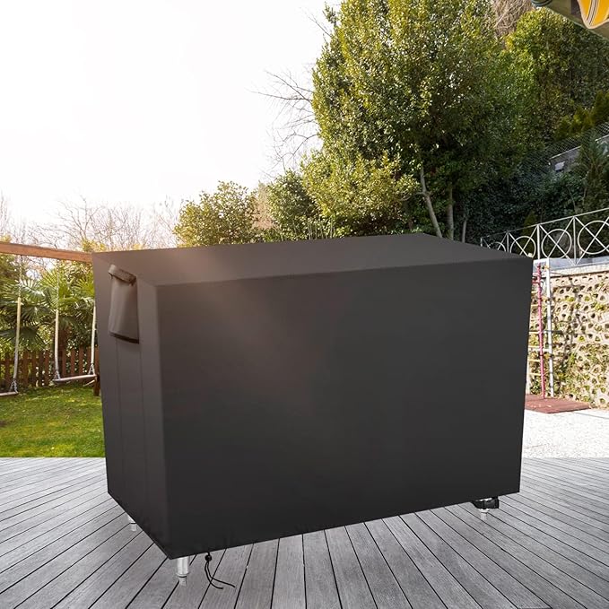 Outdoor Prep Table Cover 60 Inch,Waterproof Patio Stainless Steel Metal BBQ Table Cover All Season Protection for Outdoor Table - 60 x 30 x 34 Inch