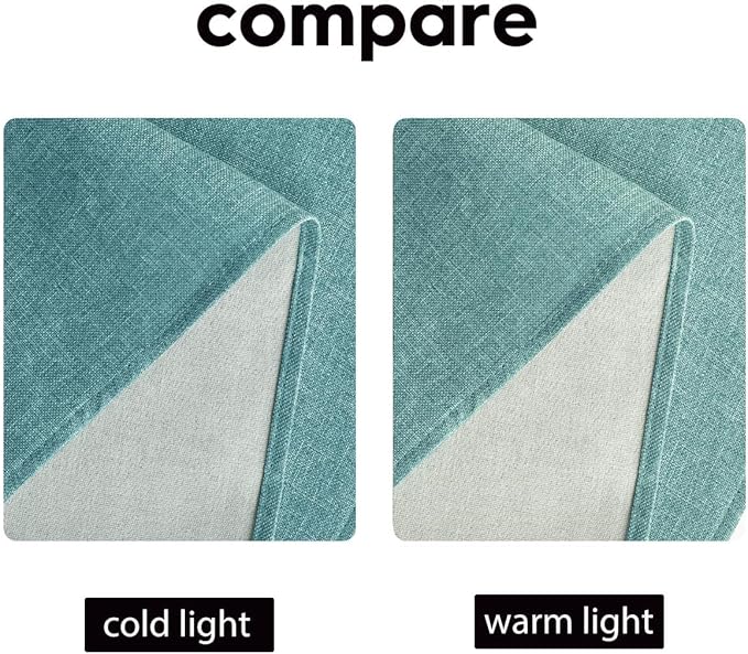 Artoid Mode Turquoise Aqua Table Runner, Seasonal Summer Washable Kitchen Dining Table Decoration for Home Party Decor 13x108 Inch