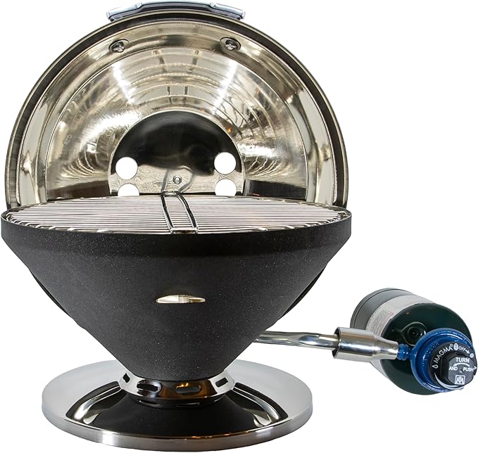Magma C10-105-G Graphite Beach Fire Gas Grill | Portable Gas BBQ | Compact Propane Grill | Stylish Outdoor Cooker