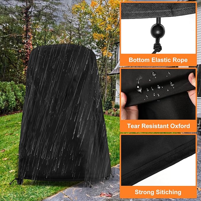 Pizza Oven Cover for Gozney Arc, Arc XL Pizza Oven with Stand, Full Length Waterproof Dustproof Pizza Oven Cover, Outdoor Oven Accessory