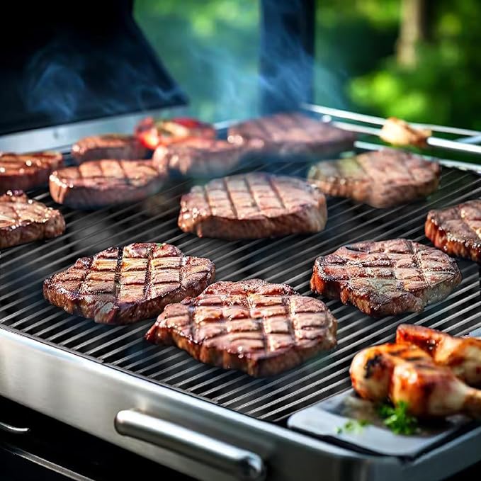 J&HYBBQ Stainless Steel Grill Grate 19 1/4 x 7.5 Inch, 7.8 mm Rod BBQ Grill Grate Compatible with Bull Angus, Brahma, Outlaw, Steer Premium, Lonestar Select, 7 Burner Premium, Lion Premium