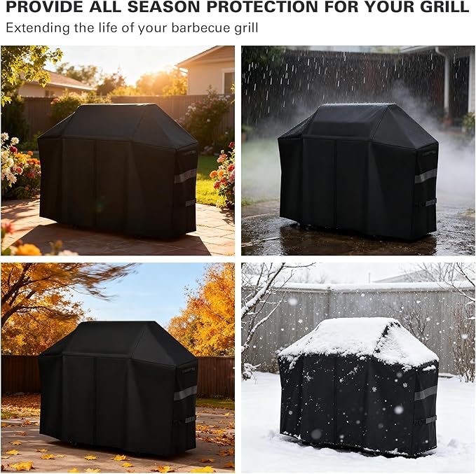 Heavy Duty 600D Grill Cover Fit for Napoleon 61500 Prestige PRO 500 and Prestige 500 Napoleon Rogue PRO 625 Gas BBQ Grill Accessories
