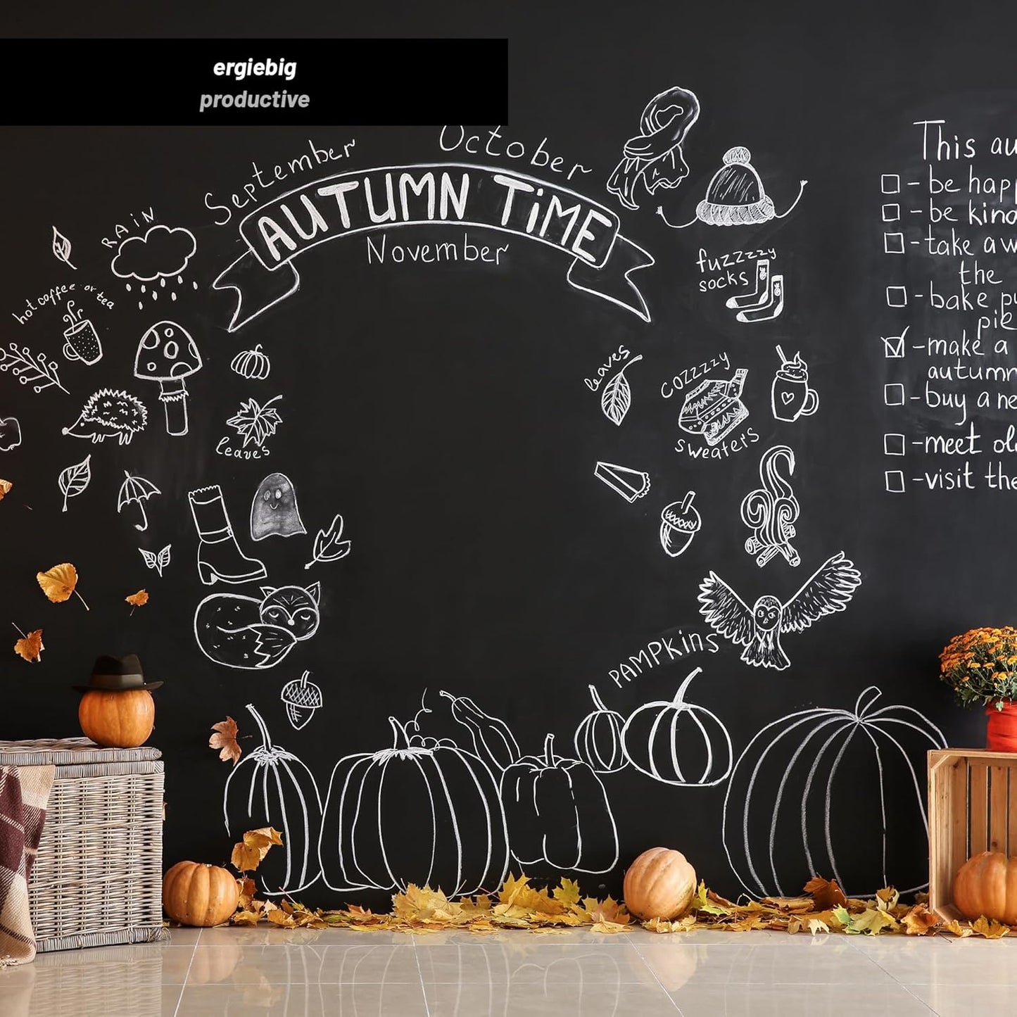 Chalkboard Paint 25.36 fl oz - Black – Chalkboard Paint for Wall, Wood, Metal, and Glass. Black Chalk Paint, Erasable, and Easy to Apply