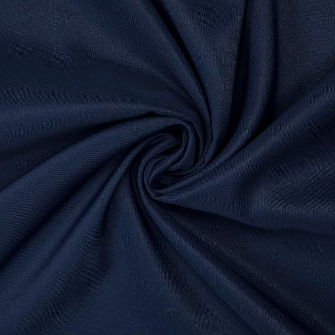Gee Di Moda Rectangle Tablecloth - 90 x 156 Inch Navy Blue Table Cloth for 8 Foot Tables with Floor-Length Drop - Heavy Duty Washable Fabric for Holiday Party, Dinner, Weddings & Baby Shower