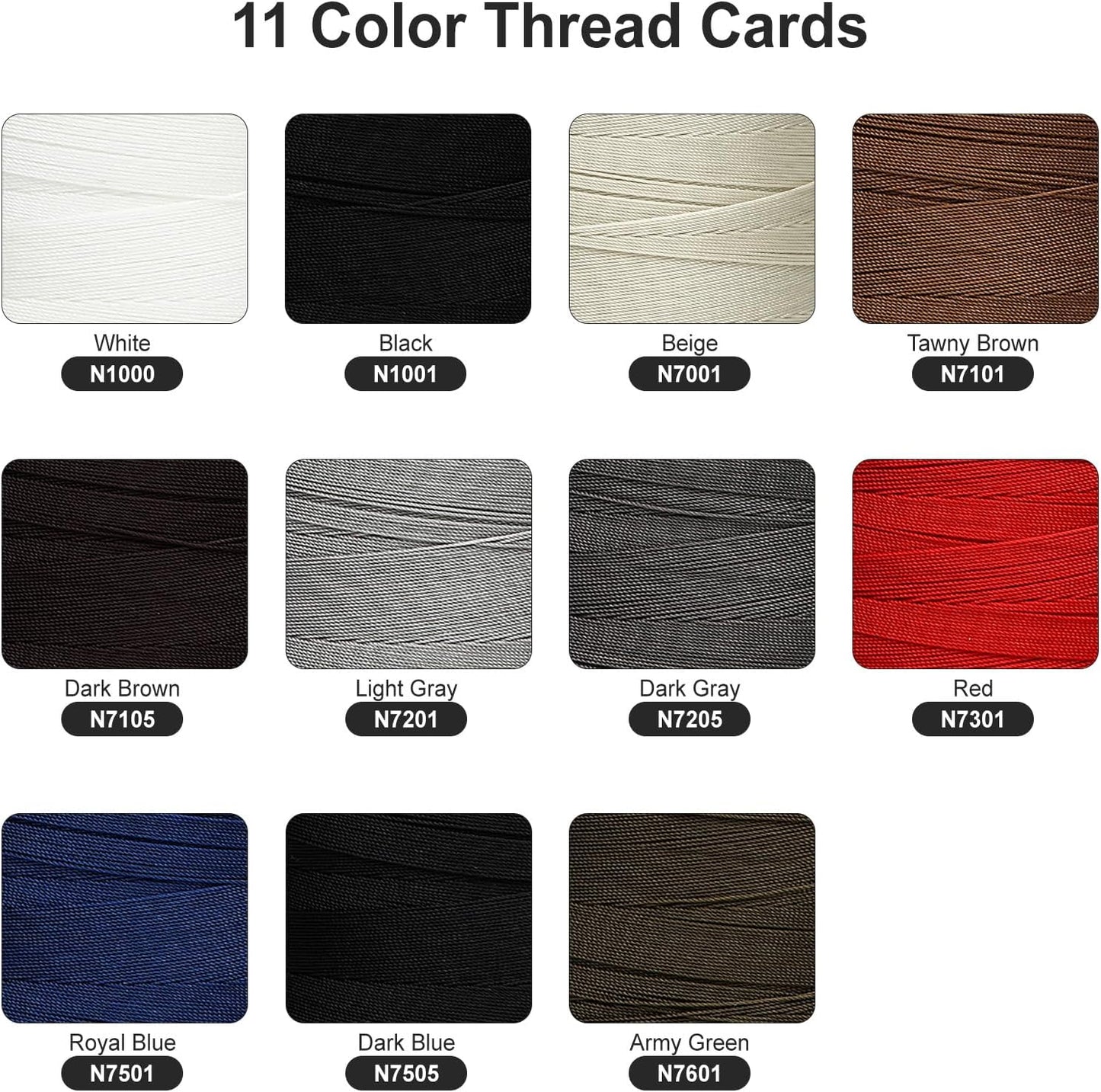 Extra Strong Bonded Nylon Thread #69 Tex70 – 16 OZ, 6000yds, Versatile Stitching Solution for Leather, Upholstery, Canvas Repair and More (Tawny Brown)