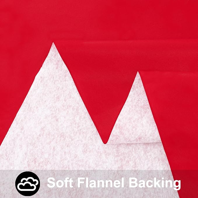 Smiry Rectangle Table Cloth 60x140 Inch, Waterproof Wipeable Vinyl Tablecloths Protector, Oil Spill Proof Plastic Table Cover for Dining, Banquet, Christmas and New Year Parties, Red