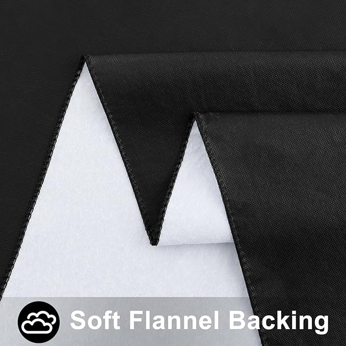 Smiry Rectangle Table Cloth 60x120 Inch, Waterproof Wipeable Vinyl Tablecloths Protector, Oil Spill Proof Plastic Table Cover for Dining, Picnic, Camping, Outdoor, Black