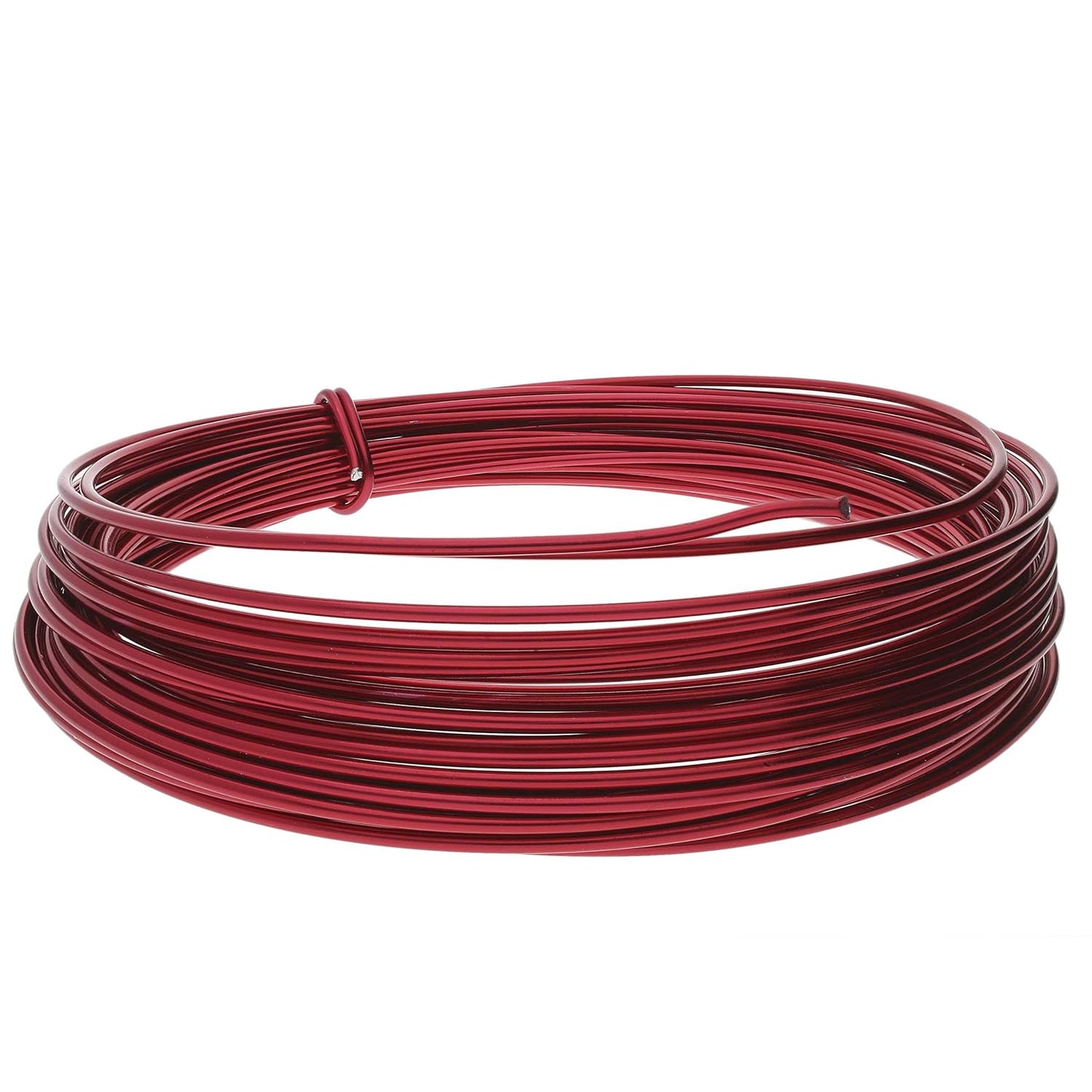 The Beadsmith 12-Gauge Anodized Aluminum Wire for Jewelry Making, Metal Wire for Wrapping (Red)