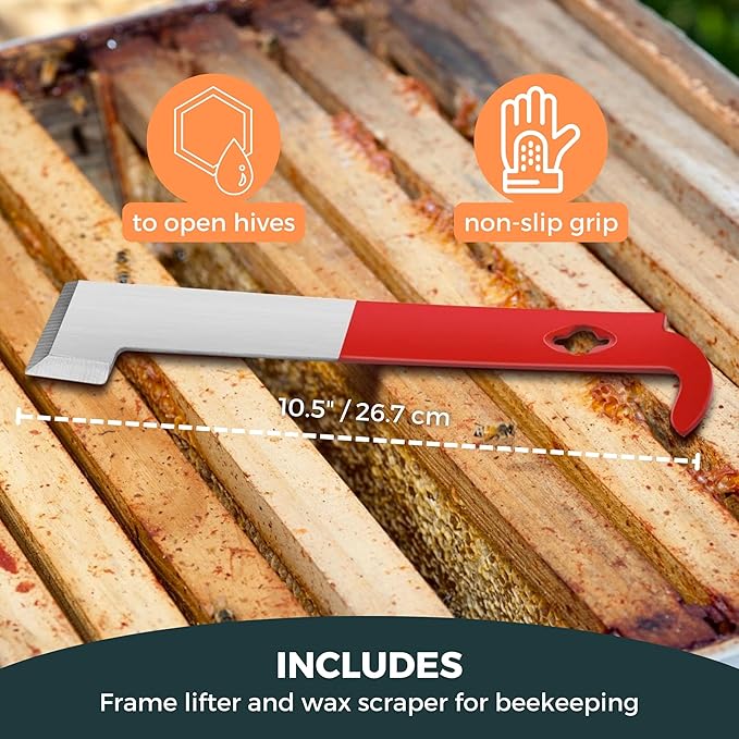 SunVara Bee Smoker Stainless Steel Heat Shield High Standard 11"