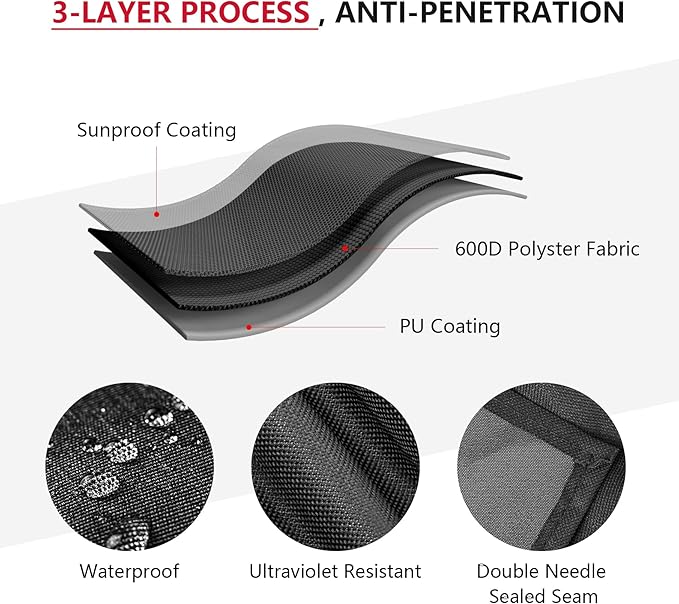 Outdoor Heavy Duty Waterproof Pellet Grill Cover for Traeger Woodridge Pro Grill Woodridge Elite Grill,Grill Cover for Traeger Grills BAC776 Full-Length All Weather Grill Cover Accessory,Black