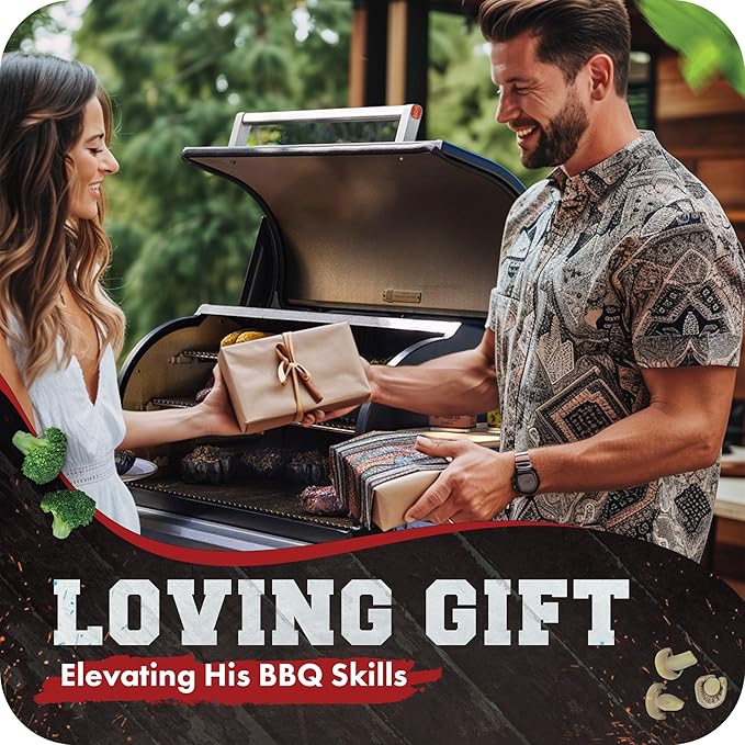 KITCHEN PERFECTION Silicone Smoker Oven Gloves -Extreme Heat Resistant Bbq Gloves -Handle Hot Food Right on Your Smoker Grill Fryer Pit|Waterproof Oven Mitts Grill Gloves |Superior Value Set+3 Bonuses