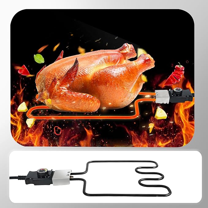 Heating Element Compatible with Masterbuilt Electric Smoker and Grill,Adjustable Thermostat Cord Controller Replacement,Masterbuilt Smoker Parts for Smokers & Turkey Fryers,1500Watt