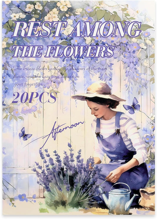 Scrapbook Reading Stickers 20 Sheets 240 Pre-Cut Washi Stickers for Journaling PET Transparent Book Sticker Decorative or DIY Paper Crafts, Arts and Crafting Projects