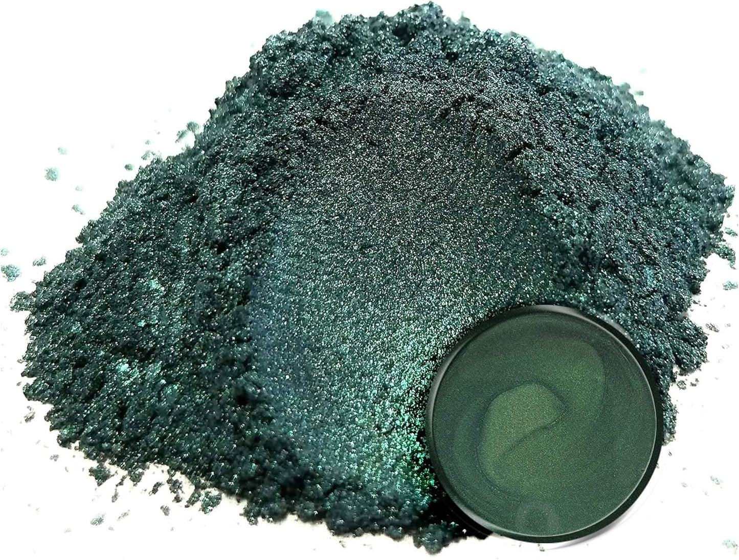 Eye Candy Pigments Premium Green Mica Powder - Green Day (50gr) - for Epoxy, Resin, Soap, Paint, Woodworking, Acrylic Pouring, Bath Bombs, Fishing Lures - DIY Arts and Crafts Additive