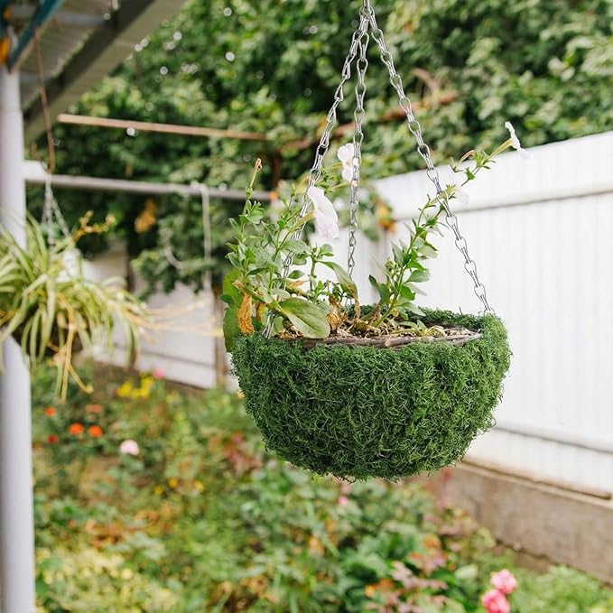 Zeyune 2 Pcs Fake Moss Table Runner for Crafts Artificial Moss Sheet Roll Waterproof Carpet Blanket for Wall Roof Garden Wedding Party Decoration (3.9 x 47 Inch)
