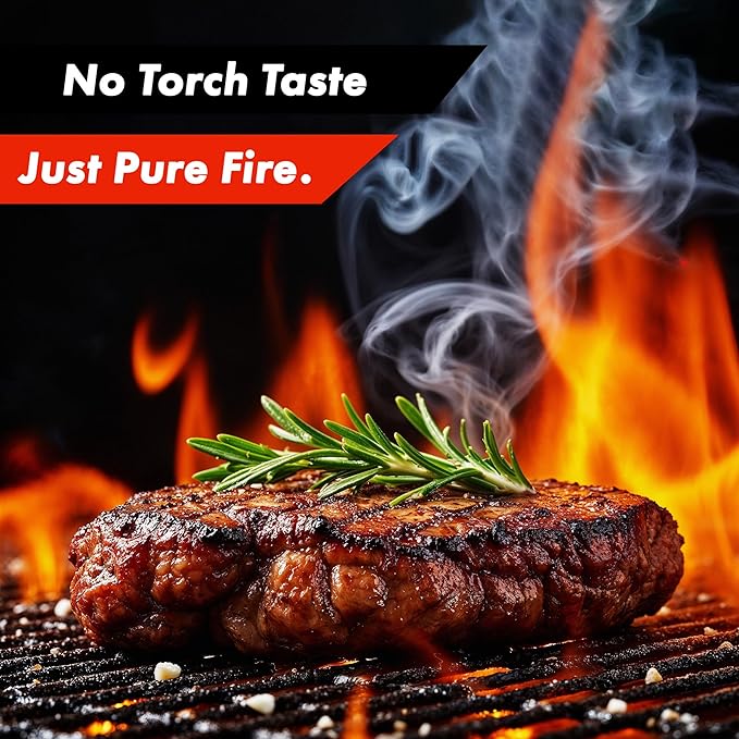 Grillblazer GrillGun Handheld Propane Charcoal Torch – 400,000+ BTU Flame Torch for Instant Charcoal Ignition, Outdoor Cooking, Firepits, Camping, BBQ – Portable High-Power Blowtorch With Hose