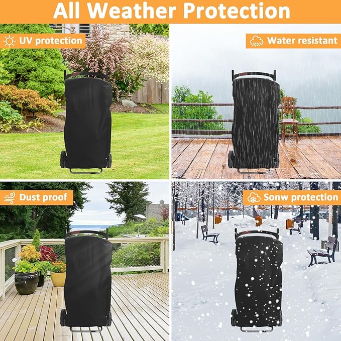 Grill Cover for Weber Traveler Portable Gas Grill, Waterproof Grill Cover for Weber Portable Gas Grill 9010001 Series Models, 600D BBQ Cover Replacement for Traveler Cover