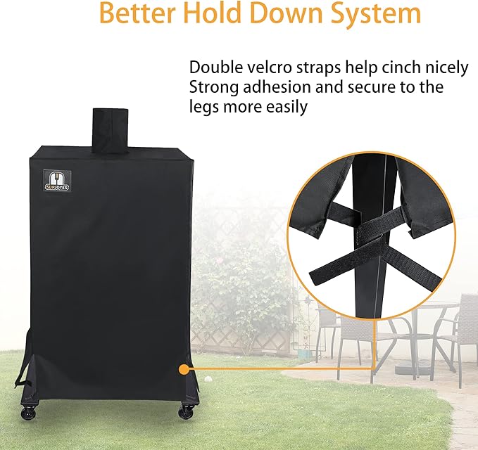 SUPJOYES Grill Cover for Pit Boss 4/5-Series Pellet Smoker, PBV4PS1, PBV5PW1, PBV4PS2, Heavy Duty Waterproof Pit Boss Vertical Pellet Smoker Cover