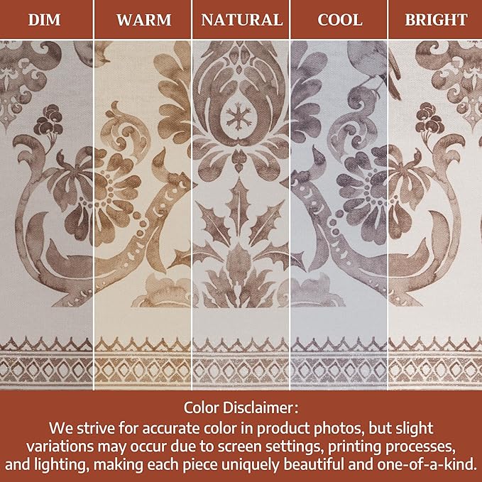 Maison d' Hermine Table Cloth Round Table 100% Cotton 69 Inches Fall Tablecloth Reusable Everyday Use for Thanksgiving Christmas Decorations Dining Farmhouse Party (Allure)