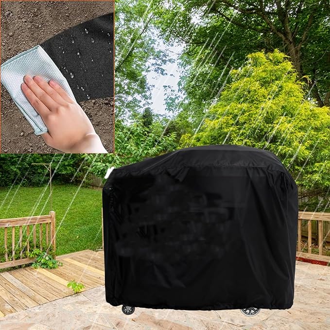 Grill Cover for RT-B380 & RT-B380X Bullseye Deluxe, Waterproof Outdoor Covers for Electric Pellet Smoker Grill, BBQ - 22.5" D x 38" W x 41" H