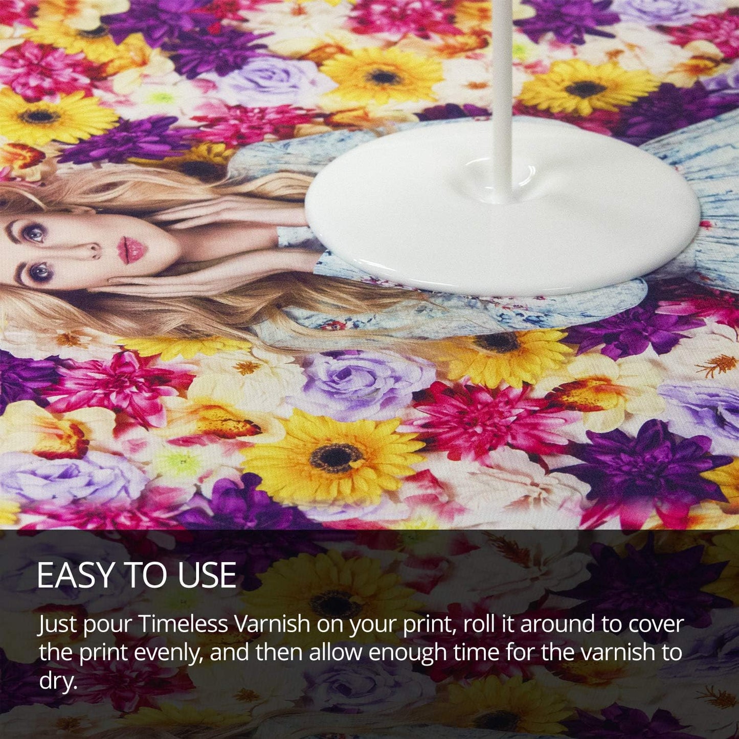 Breathing Color Timeless Archival Print Varnish - 1 Pint, Satin Finish, Premium Canvas Coating, Water Based UV Protection, 100+ Years Certified Archival