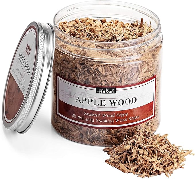 MITBAK Premium Wood Chips for Smoking Gun (Set of 4 - Apple, Cherry, Pecan, Pear) 4 OZ Each Extra Fine Wood Smoking Chips for Handheld Cocktail Smoker