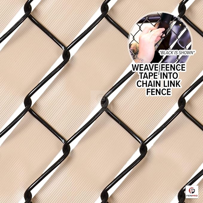 Chain Link Fence Privacy Tape (Desert Tan)