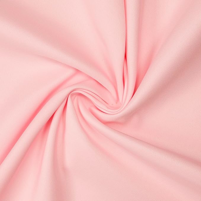 Gee Di Moda Rectangle Tablecloth - 60 x 84 Inch Pink Table Cloth for 5 Foot Rectangle Tables - Heavy Duty Washable Fabric - for Holiday Party, Dinner, Weddings, Baby Shower & Events