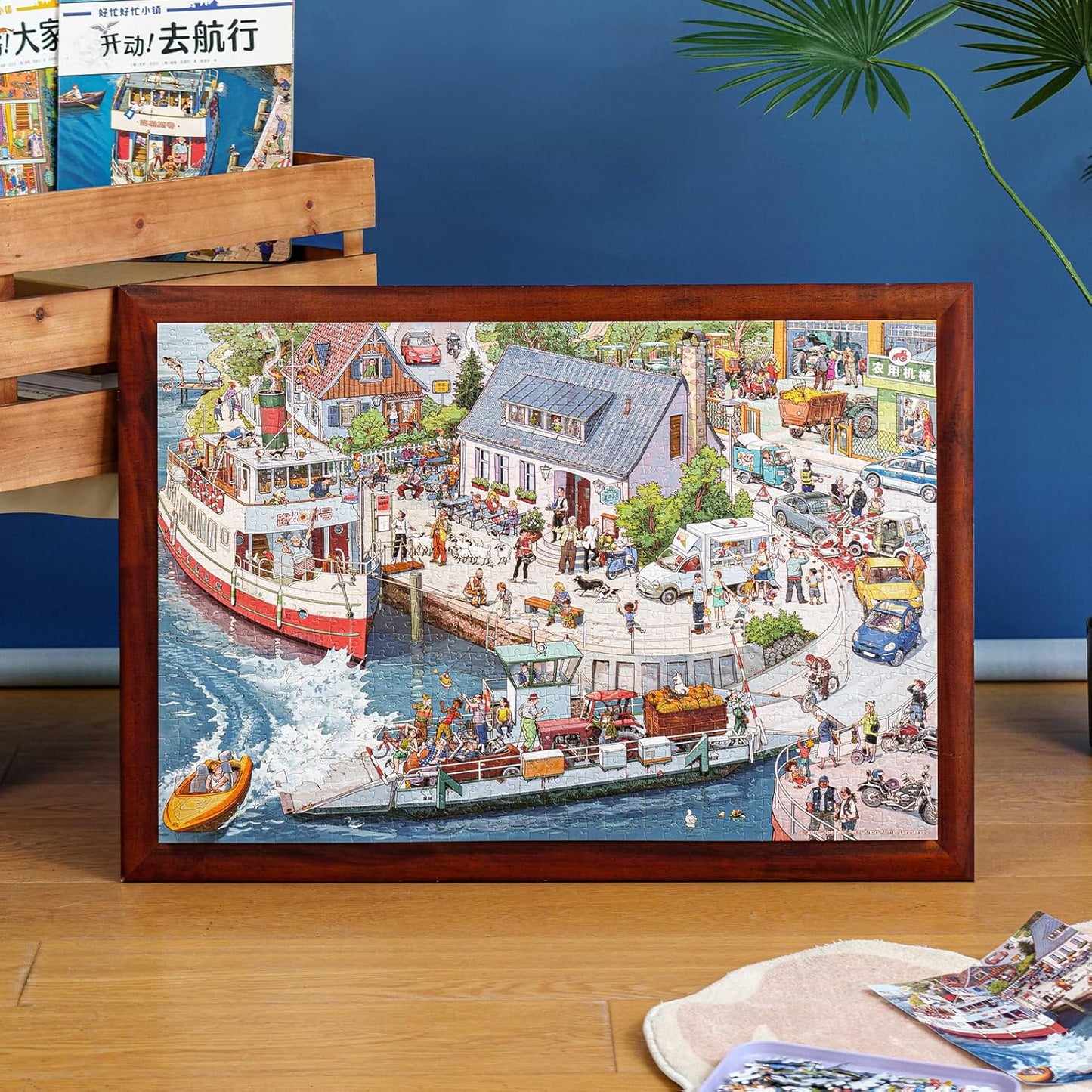 MOMIBOOK Puzzles for Adults 1000 Piece Jigsaw Puzzles of Let's Go! Set Sail, Painting Image Difficult Challenging Hard Impossible Puzzle, Cute Funny Toys & Games Christmas Birthday Gifts