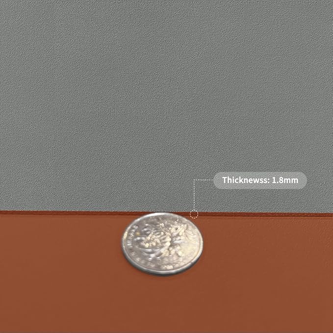 Table Top Protector for Dining Room Table - Can Be Used On Both Sides Waterproof and Easy to Clean Good Flatness Used for Dining Table(Brown+Gray 44x84)