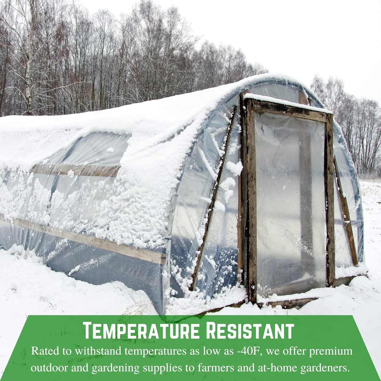 Farm Plastic Supply - Clear Vinyl Sheeting - 15 Mil - (4'6" x 175') - Vinyl Plastic Sheeting, Clear Sheet for Storm Windows, Tablecloth Protector