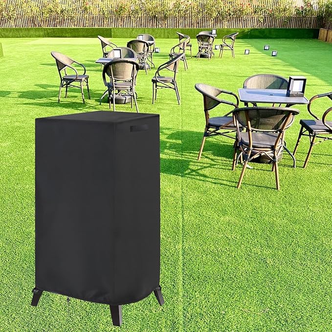 Smoker Cover Fit for Kingchii Vertical Charcoal Smoker BBQ Grill, Waterproof Portable Smoker Cover Vertical Smoker Covers-15 D x 16" W x 39" H