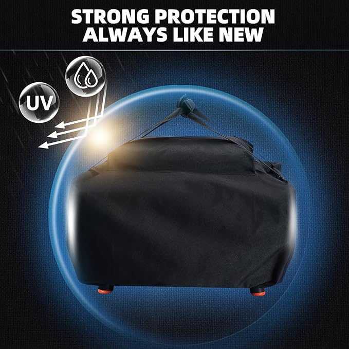 Waterproof Carry Cover for Blackstone (Leggero) Pizza Oven 2238 2379 5967, Tabletop Pizza Oven Accessories, Windproof with Bottom Drawstrings, UV Resistant with Heavy-Duty 600D PVC Fabric (Cover Only)