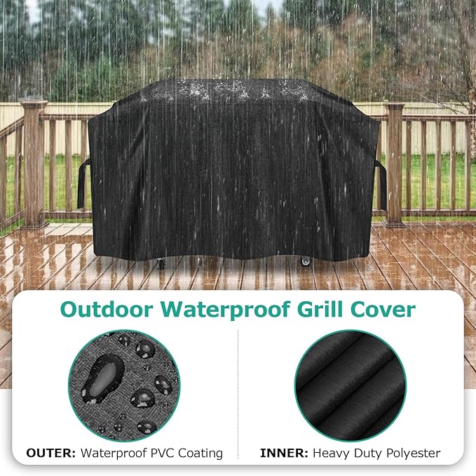 SunPatio Griddle Cover for Blackstone 36" Pro Series Grill Griddle, Outdoor Waterproof Flat Top Gas Grill Cover 70 Inch, All Weather Protection Cooking Station Grilling Protector, Black
