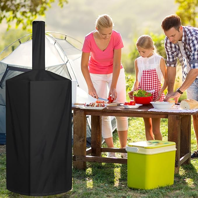 Pizza Oven Cover, Outdoor Pizza Oven Cover Dustproof, Weatherproof, Uv Resistant Adjustable Drawstring And Elastic Band Suitable For Wood Fired Pizza Oven BBQ Smoker Grill