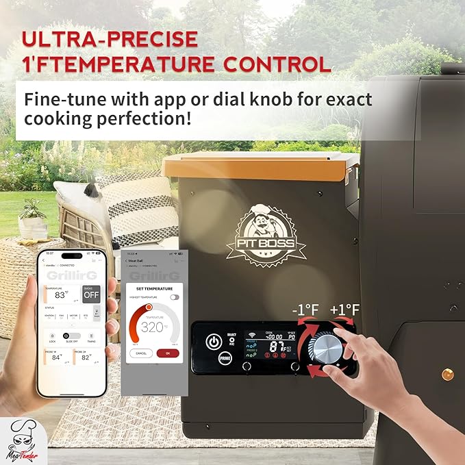 WiFi PID Rectangular Pellet Grill Controller Replacement for Pit Boss 440-1600, Navigator, Sportsman, Mahogany, Competitiion, Pro Series – App-Enabled Thermostat Control Panel