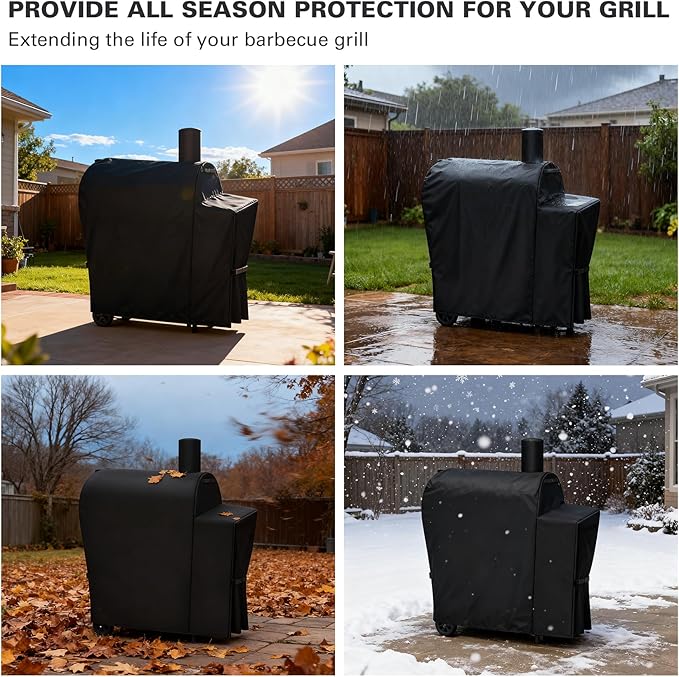 Heavy Duty 600D Grill Cover Fits for Royal Gourmet CC1830V/CC1830 30 Barrel Charcoal Grill Cover