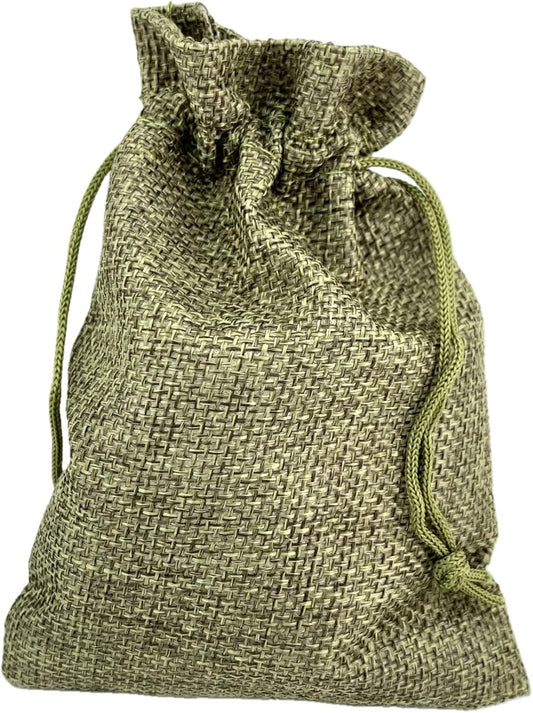 Palmhomee Pack of 25 Burlap Gift Bags with Drawstring Linen Jewelry Pouches Wedding Hessian Jute Bags for Birthday Jewelry and Treat Pouches Party Wedding Favors Gift Art and DIY Craft (4x5.6 Inch,