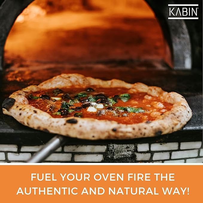 KABIN Tasty Timber - 11 LBS Kiln-Dried Oak Minis for Pizza Ovens & More - Made in USA, All-Natural Hardwood, Perfectly Sized, Sustainably Sourced Fuel